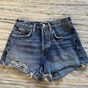Agolde distressed Parker shorts size 23